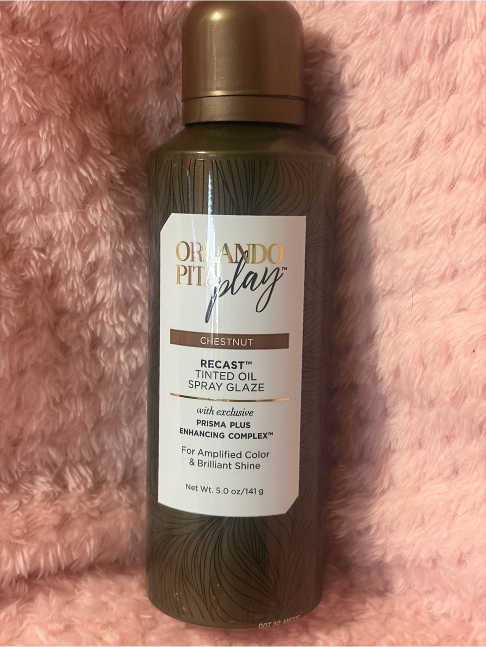 Orlando PITA Play Chestnut Recast Tinted Oil Temporary Hair Spray Glaze 5.0 oz